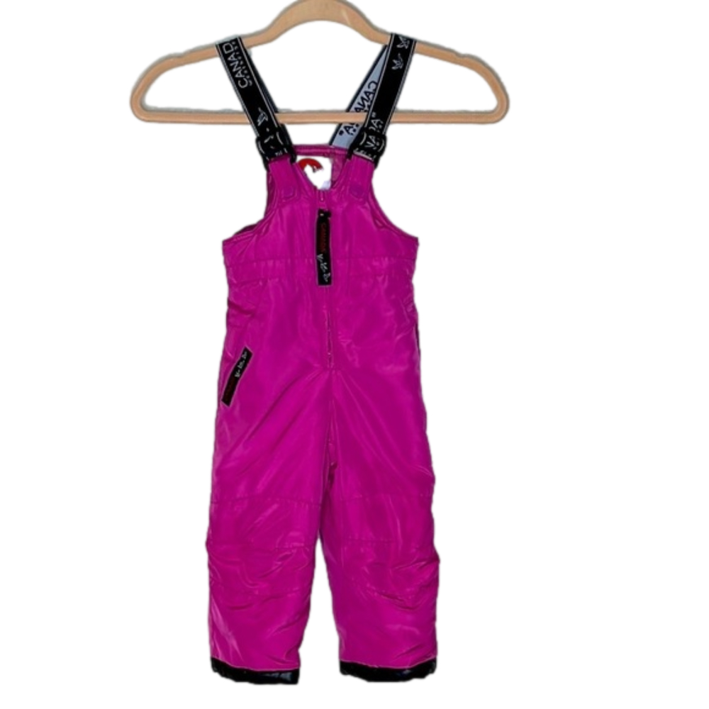 CANADA Snow Ready Kids' Fuchsia Ski Bibs